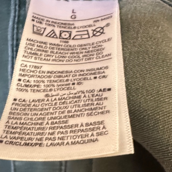 Old Navy Olive Green Long Shirt Dress - Picture 4 of 4